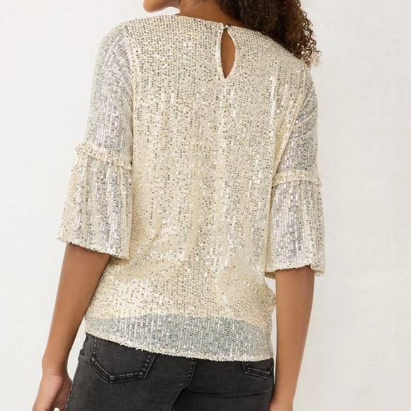 NWT Sz med sequin top - Picture 4 of 14